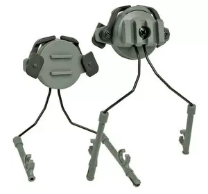 Адаптер кріплення для активних навушників на шолом 19-21 мм, затискний, комплект