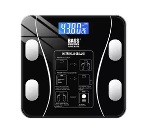 Ваги для ванної кімнати з додатком та вимірюванням жиру Bass Polska BH 10101