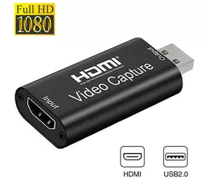 Картка відеозахоплення зовнішня, портативна, USB, HDMI, 1080p