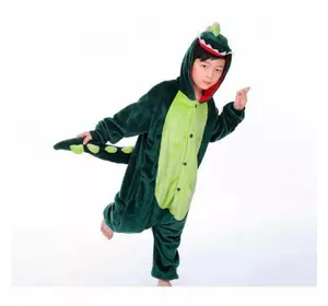 Детская пижама кигуруми Динозавр 140 см