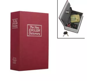 Книга, книжка сейф на ключі, метал, англійський словник 180х115х55мм
