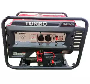 Професійний бензиновий генератор (електрогенератор) TURBO 15000CLE : 6.0/6.5 кВт електростартер