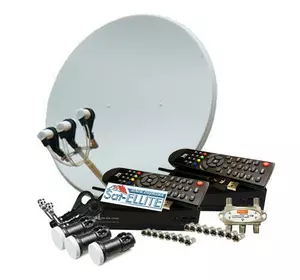 Базовий комплект для 2 ТВ на 3 супутники — для самостійного встановлення