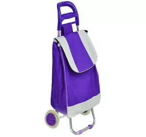 Тачка сумка с колесиками кравчучка металл 94см MH-2079 фиолетовая